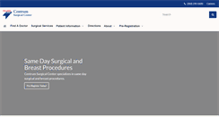 Desktop Screenshot of centrumsurgicalcenter.com